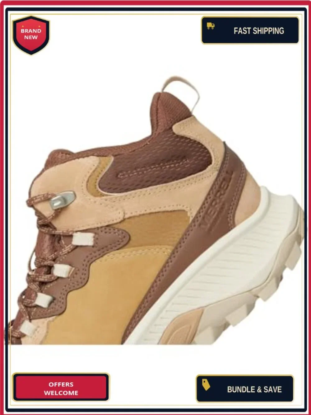 Waterproof Merrell Hiking Boots Mid Calf Ankle Leather Lace Up Womens